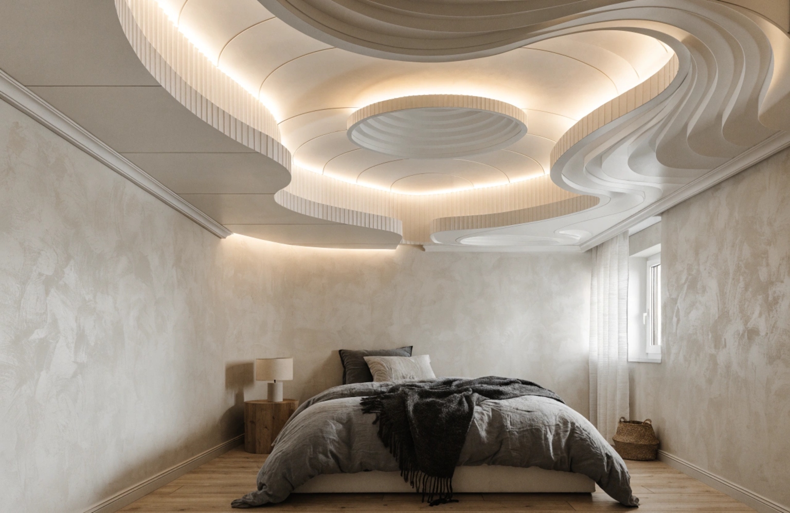 PVC Ceiling Designs for Compact Bedrooms