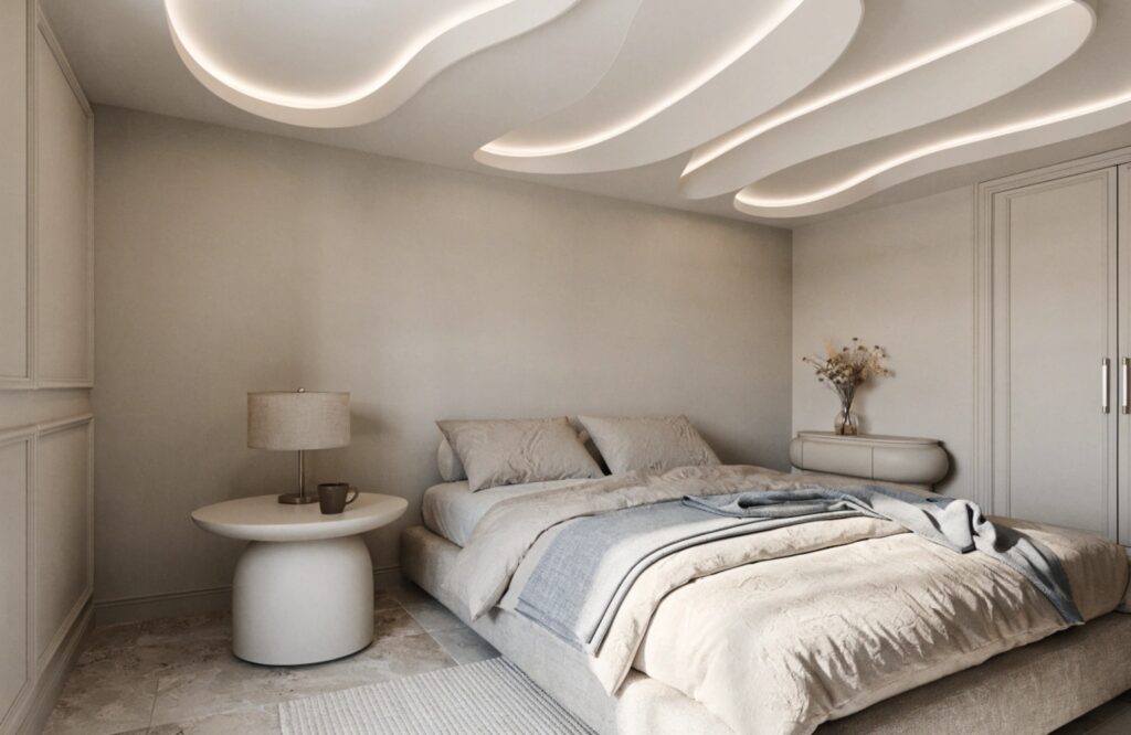 LED Integrated Ceiling Panels for Small Bedrooms