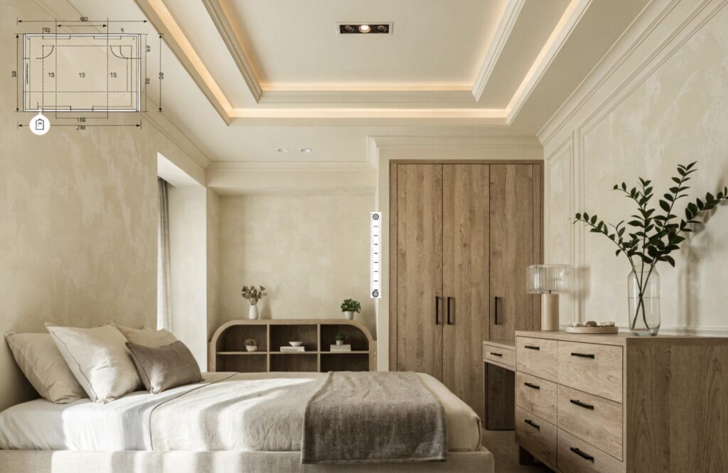 a-modern-small-bedroom-with-a-stylish-false-ceilin