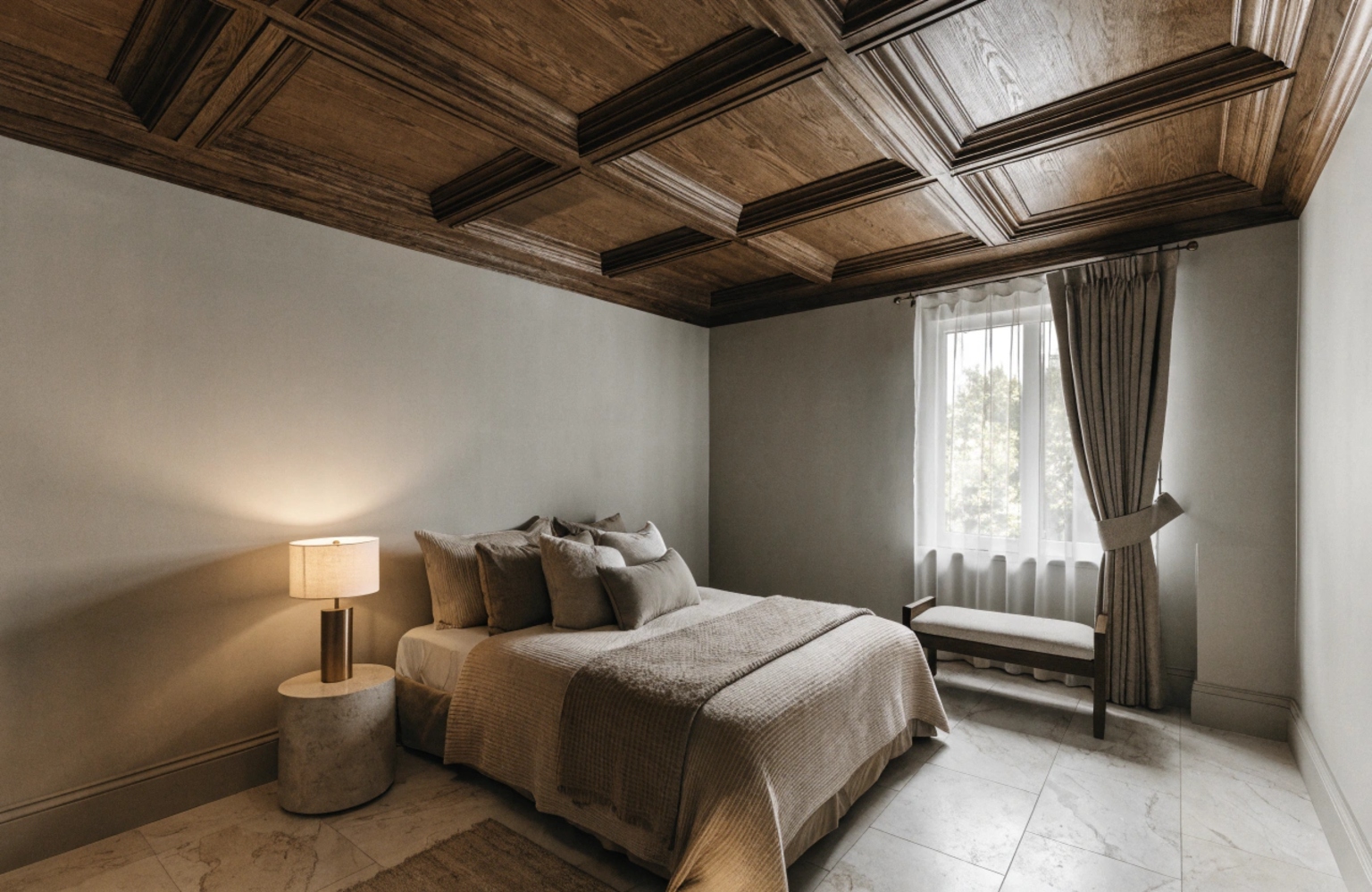 Coffered Ceilings for Small Bedrooms
