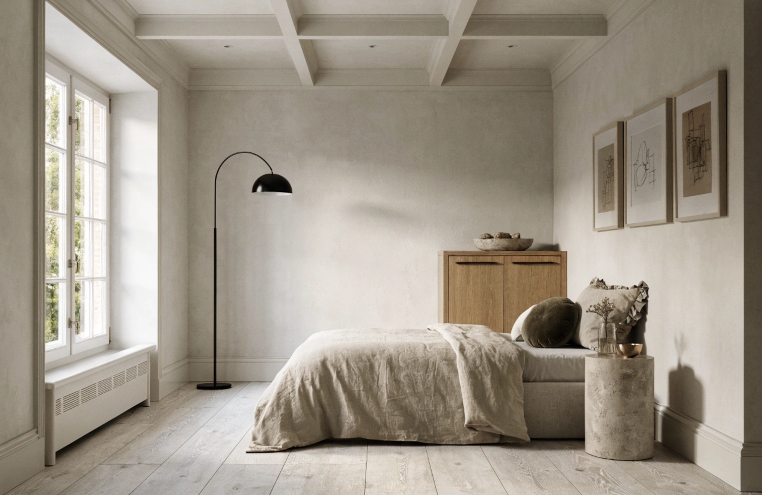 Space-Enhancing Ceiling Styles for Small Bedrooms