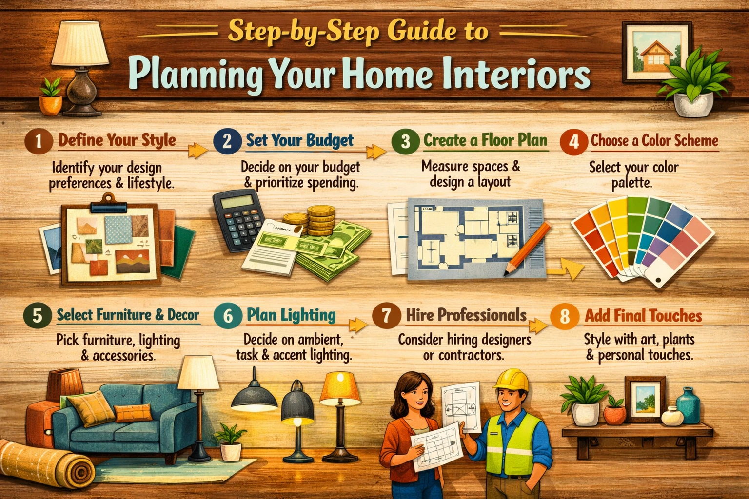 Step-by-Step Guide to Planning Your Home Interiors