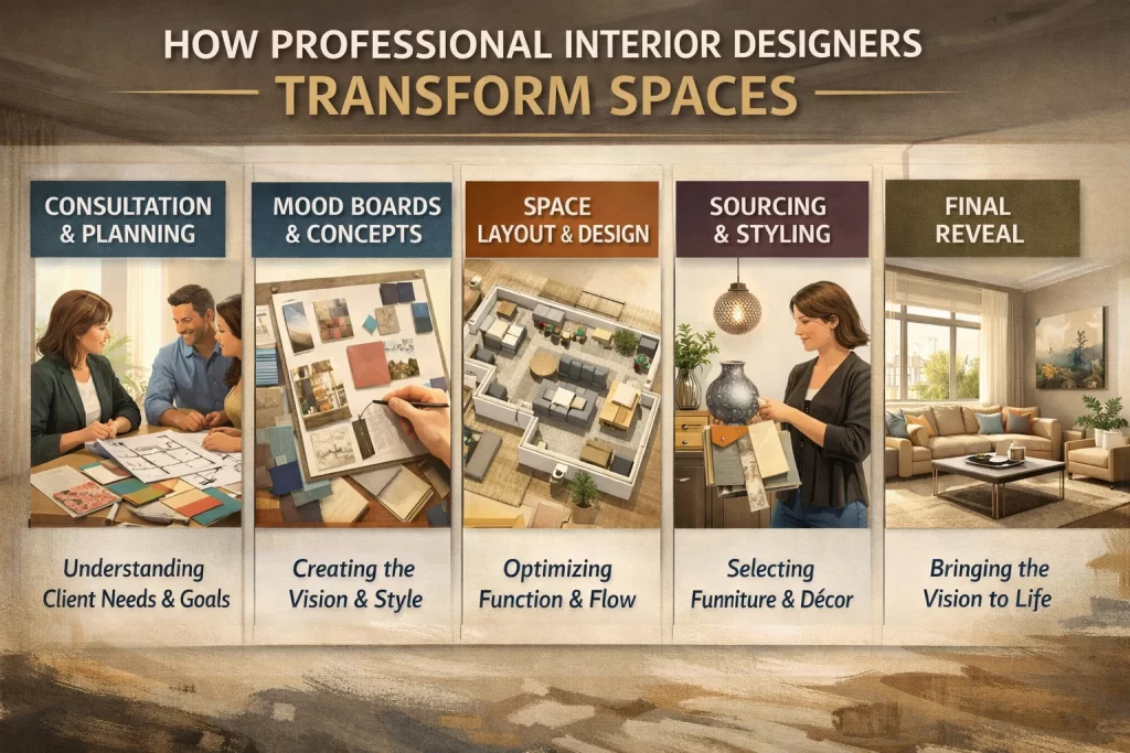 How Professional Interior Designers Transform Spaces