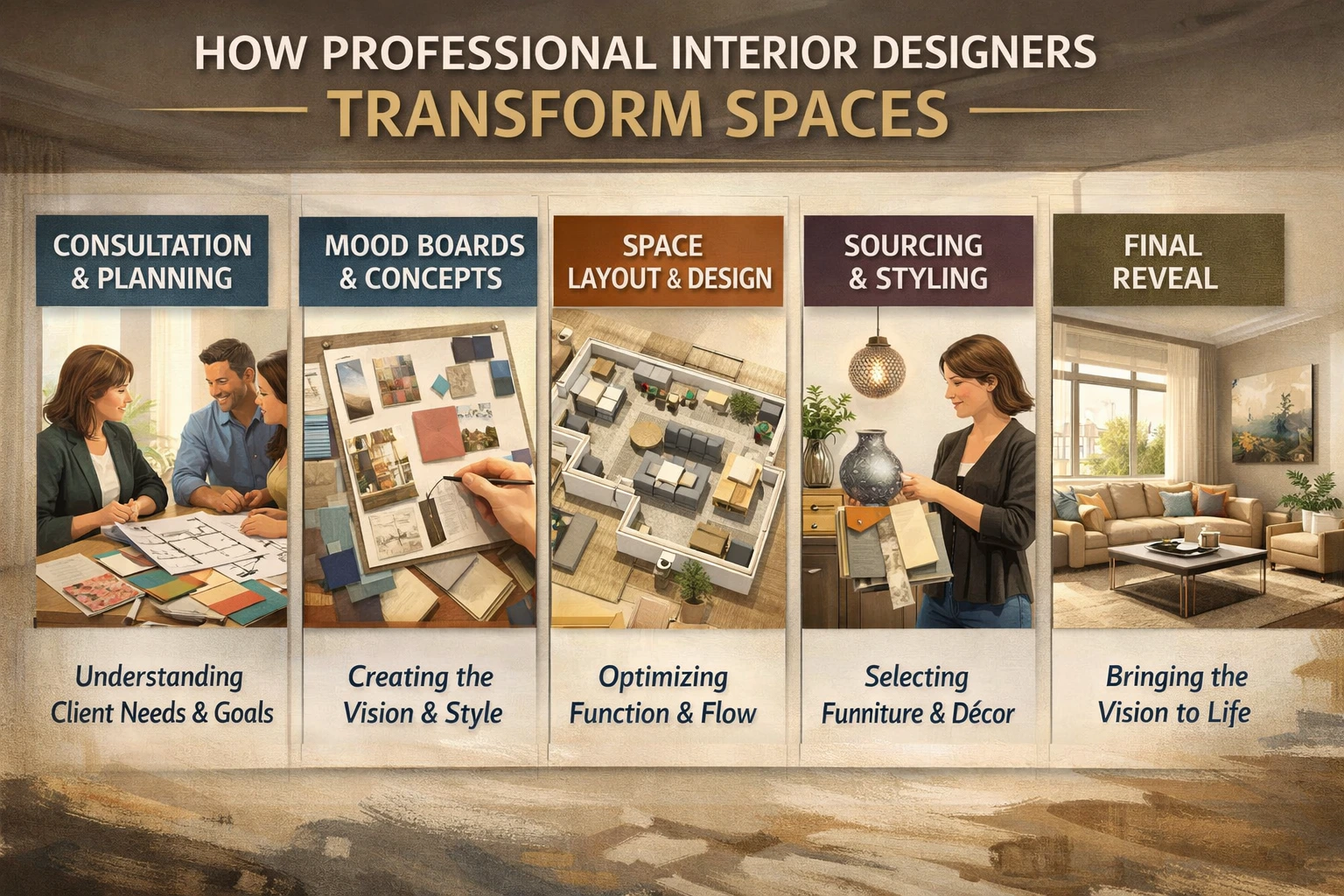 How Professional Interior Designers Transform Spaces