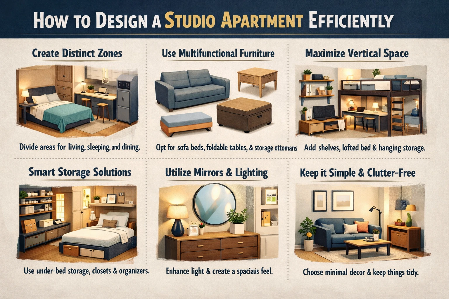 How to Design a Studio Apartment Efficiently