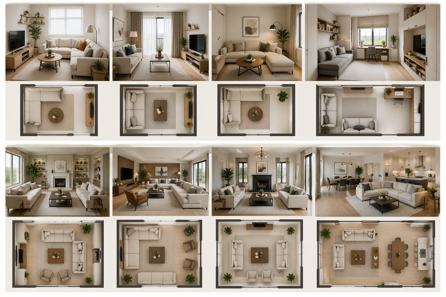 Living Room Layout Ideas for Small and Large Spaces