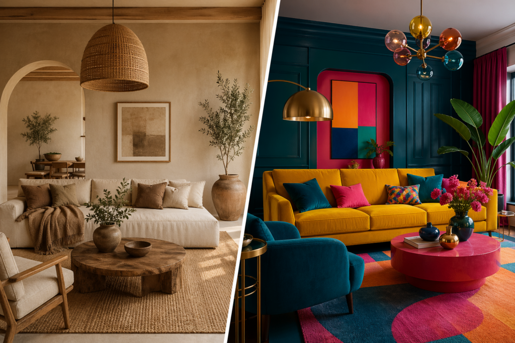 Earthy Tones vs Bold Colors