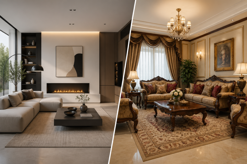 Modern vs Traditional Interior Design