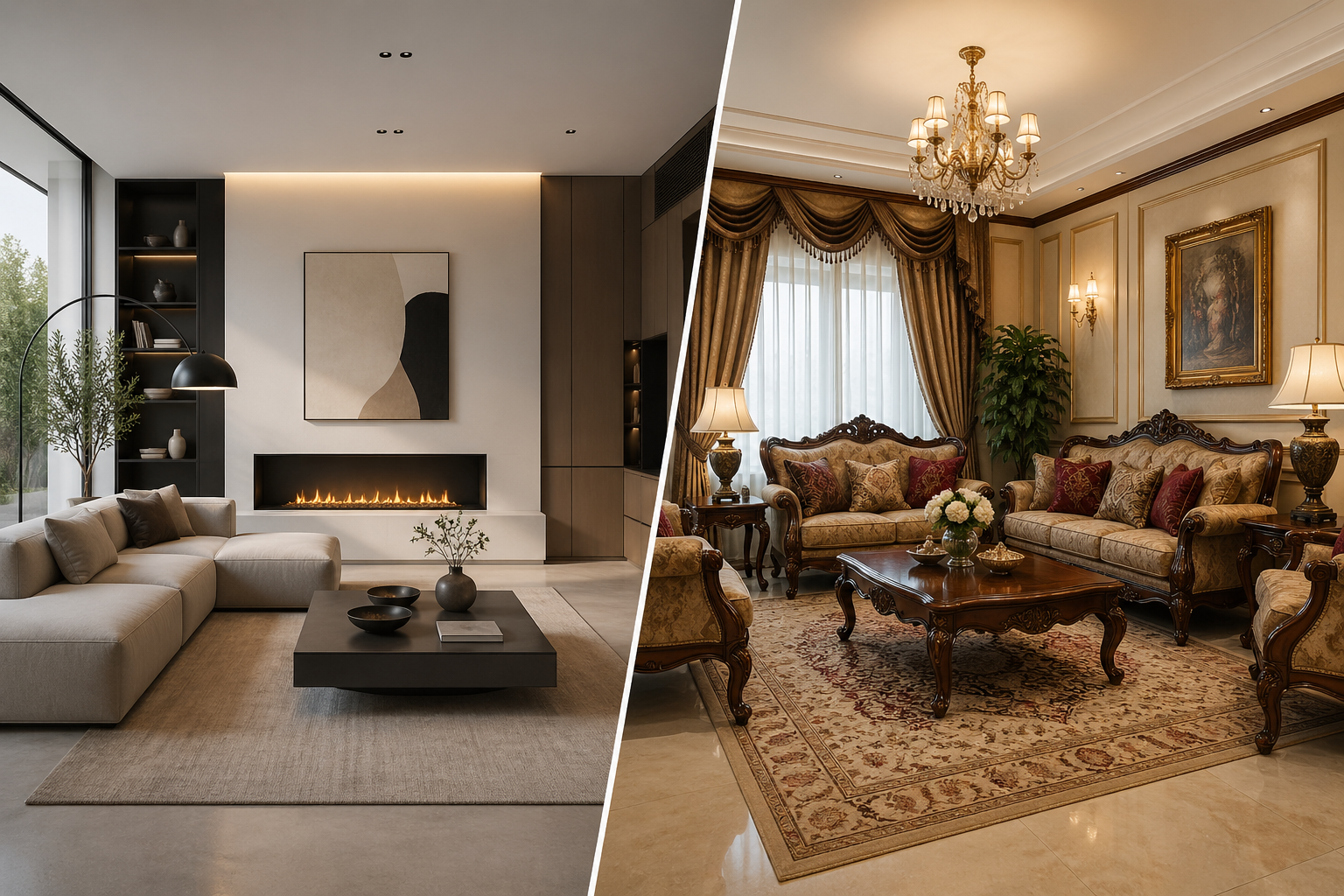 Modern vs Traditional Interior Design