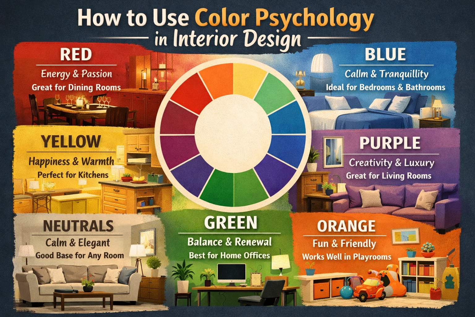 How to Use Color Psychology in Interior Design