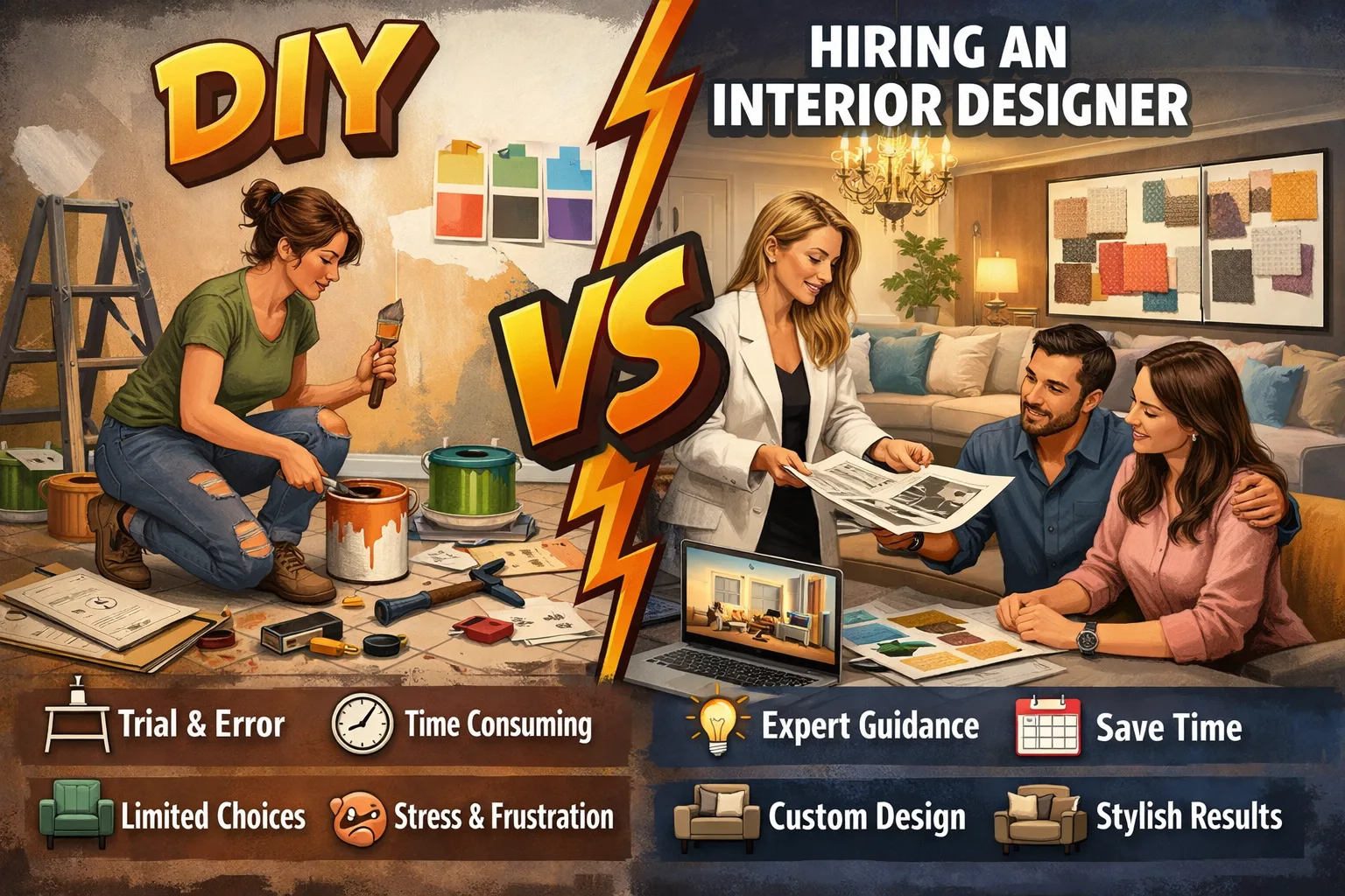 DIY vs Hiring an Interior Designer